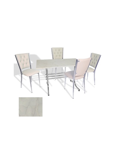 Japon - Kapitoneli Masa Takımı - 70x120 Werzalit, Wermodin Ve Allzalit Tabla - Golden Marble - Krem Çok Renkli Japon - Kapitoneli Masa Takımı - 70x120 Werzalit, Wermodin Ve Allzalit Tabla - Golden Marble - Krem Çok Renkli