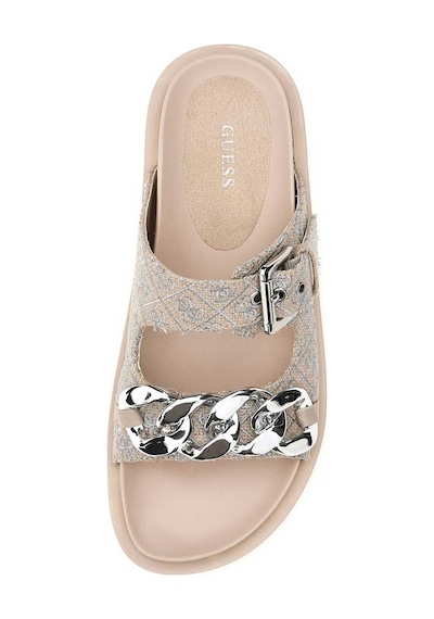 Beige / Silver Kadın Guess Footwear Dress Kadın Sandalet FL6FATFA