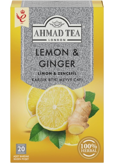 Limon Ve Zencefilli Karışık Bitki Meyve Çayı 20 Adet X 2 Gr
