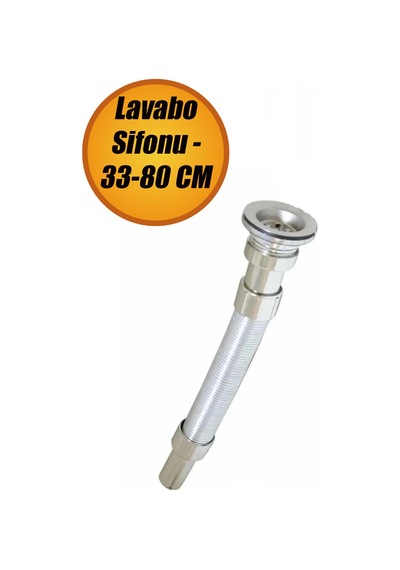 Krom Kaplama Körüklü Lavabo Sifonu 33-80 Cm. Diğer