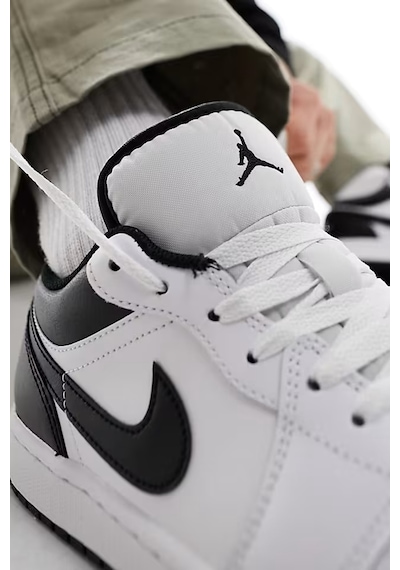 Nike Air Jordan 1 Low Leather Sneaker Hakiki Deri Beyaz Erkek Spor Ayakkabı Beyaz