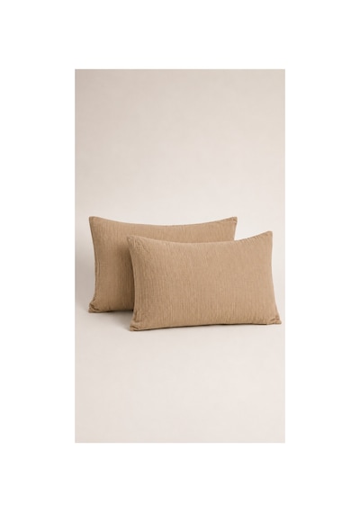 Müslin Yastık Kılıfı 2'li 50x70 %100 Pamuk Bej