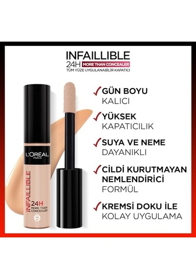 L'oreal Paris Infaillible Tüm Yüze Uygulanabilir Kapatıcı 322 Ivory 00