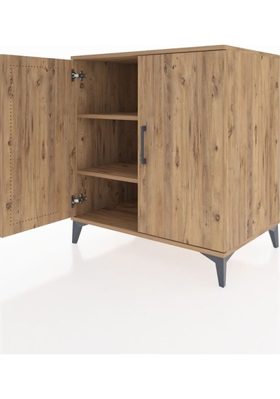 Kronos Şifonyer 2 Raflı 2 Kapaklı 88x59x96 Çam-çam Çam