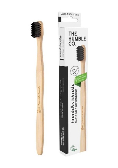 Humble Brush Adult Medium Bambu Diş Fırçası Siyah