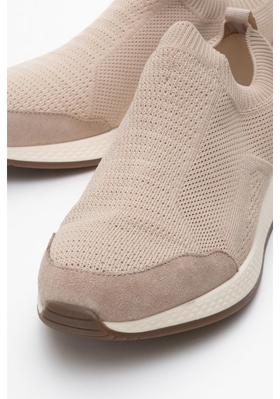 Dericlub Erkek Rahat Taban Triko Bez Bağcıksız Comfort Ayakkabı Cr 2302 Vizon