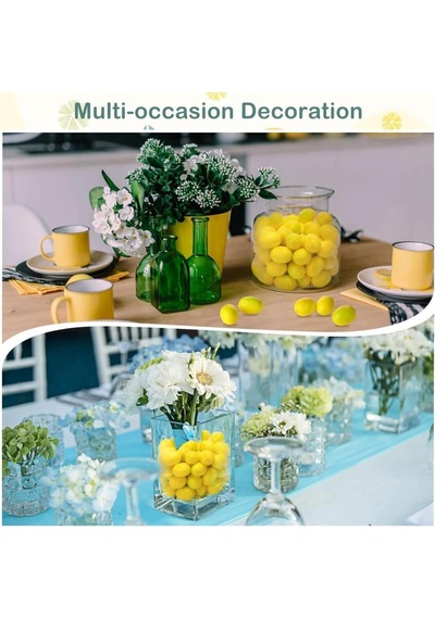 Yapay Limon 20li Paket Yapay Meyve Küçük Boy Sarı