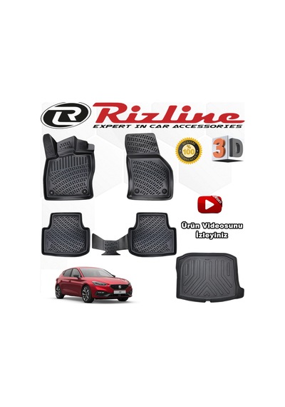 Seat Leon Manuel 3D Paspas+Bagaj Havuzu Siyah 2021 Sonrası N11.14634