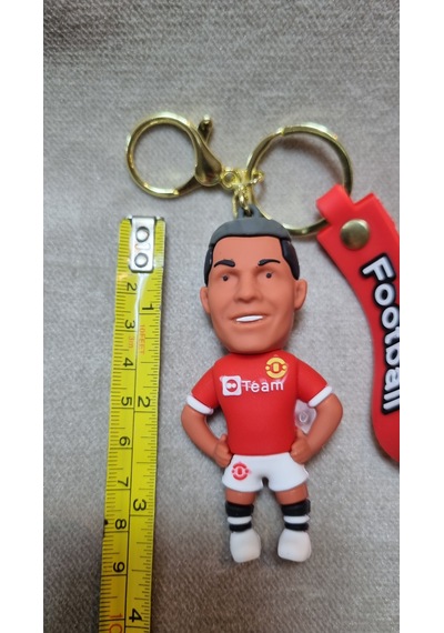 Ronaldo Silikon Anahtalık Altın