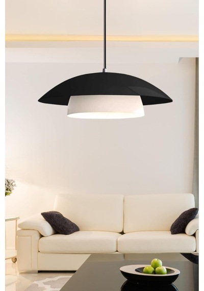 Bohhem Stark Siyah Metal Large Avize Salon Mutfak Endüstriyel Sarkıt Otel Cafe Aydınlatma Siyah 36 X 17 Diğer