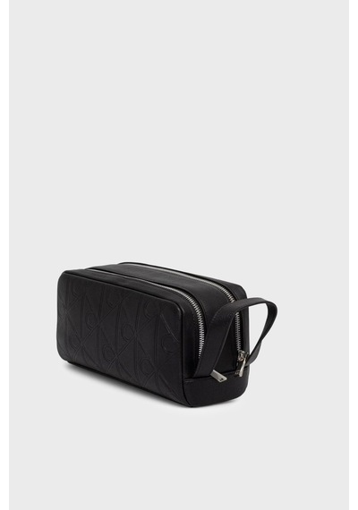 Calvin Klein Logolu Tek Saplı Traş Çantası Lv04d1219gub1 Erkek Traş Çantası Lv04d1219g Ub1 Siyah