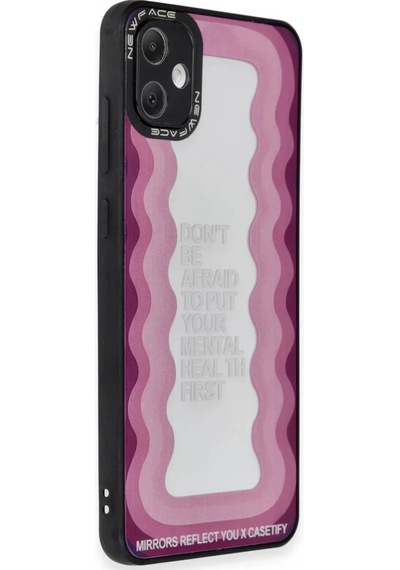 Newface Samsung Galaxy A05 Kılıf Mirror Desenli Kapak - Mirror - 11 Pembe