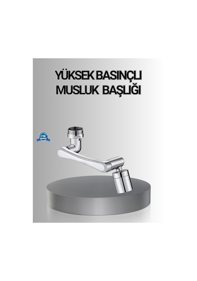 1080 Dönebilen Musluk Başlığı Robotik Kol Havalandırıcı Çok Yönlü Su Yönlendirme Çok Renkli