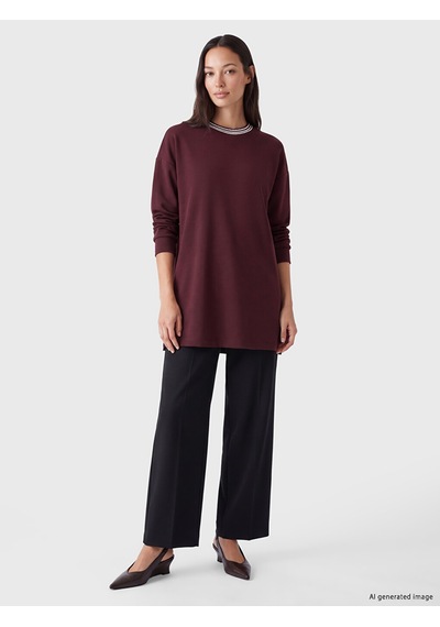 Lcw Everyday Mürdüm Soft Touch Kadın Sweatshirt Tunik