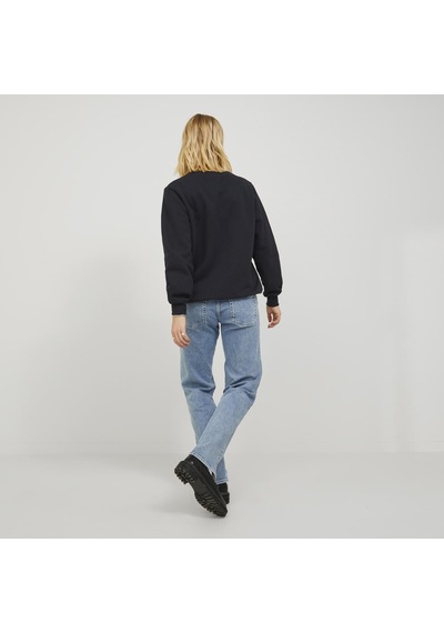 Jack & Jones Kadin Gögüs Logolu Sweatshirt - Abbie - 12223962 - 1 Black