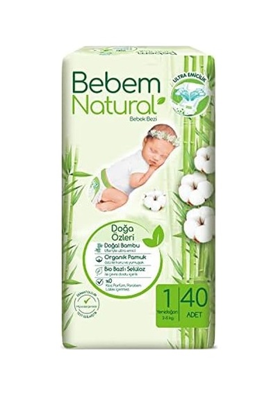 1 Beden Yenidoğan Bebek Bezi 1 X 40 Adet