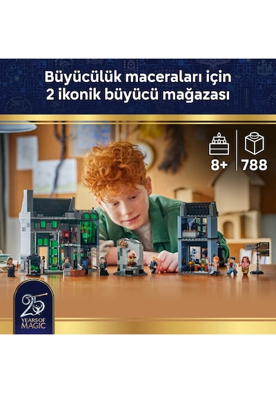 LEGO® Harry Potter™ Knockturn Yolu Büyücü Mağazaları 76471 - 8 Yaş ve Üzeri için Minifigür İçeren Oyuncak Yapım Seti (788 Parça)