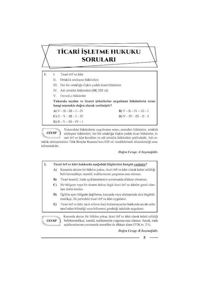 Hakimlik Ticaret Hukuku Soru Bankası 22. Baskı Monopol Yayınları