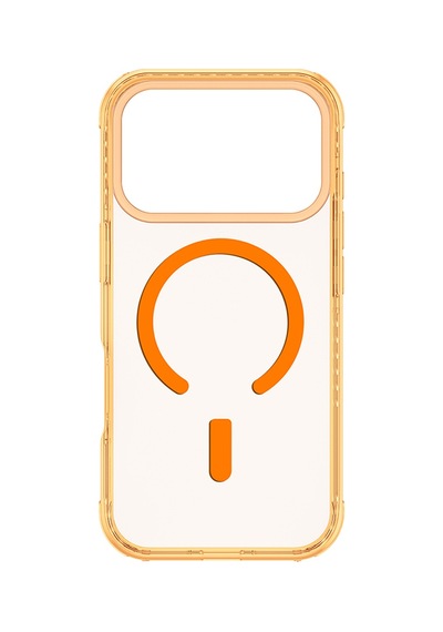 Apple Uyumlu iPhone 17 Pro  Kılıf M-safe Şarj Özellikli Airbag Amazingthing Titan Pro Serisi Kapak Turuncu Turuncu