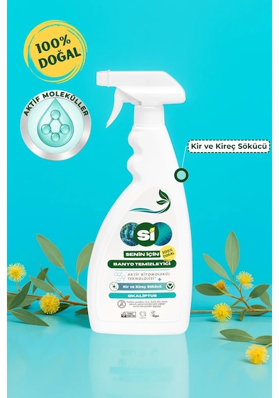 Si Senin İçin %100 Doğal Banyo Temizleyici Okaliptus Yağlı 750 Ml.