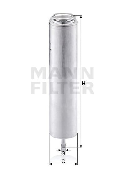 Mann Wk5002 Yakıt Filtresi Bmw M47 N47 M57 N57 E81 E82 E87 E88 E60 E61 F07 F10 F06 E65 E66 F01 E70 F15 E71 F16 13327822499 Adet