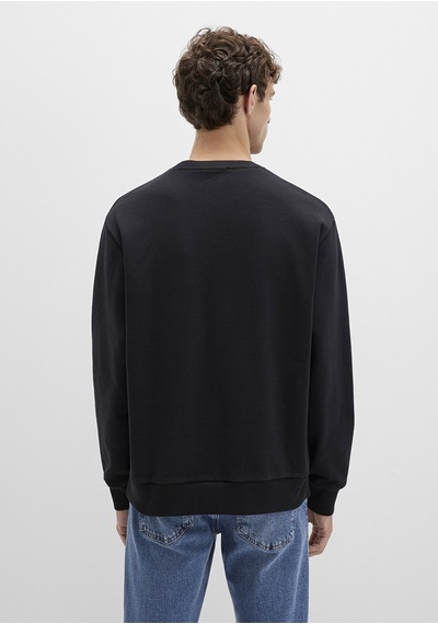 Mavi - Mavi Logo Baskılı Siyah Sweatshirt 0s10556-900 Siyah