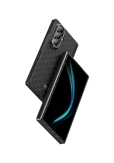 Galaxy Uyumlu Z Fold 7 Benks Armorair Armorgrid 3'lü Aksesuar Set Ön Arka Kevlar Kapak&ekran Koruyucu Siyah