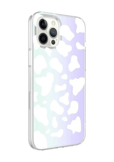 Apple Uyumlu iPhone 12 Pro Max Kılıf Zore M-blue Desenli Kapak Cow No2