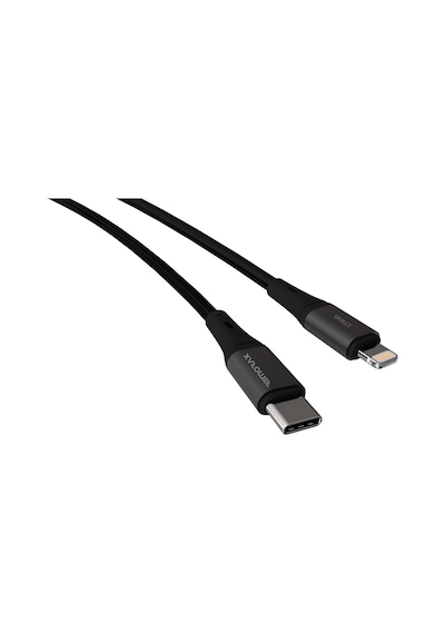Wahoo Type C-lightning 27watt Pd Hızlı Şarj Kablosu, Siyah/antrasit Metal 100 Cm Standart