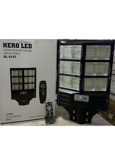 Hero 600w Güneş Enerjili Solar Bahçe Çevre Sokak Lambası