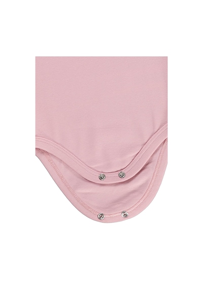 Civil Baby Düz Renkli 3-36 Ay Çıtçıtlı Badi - Pembe
