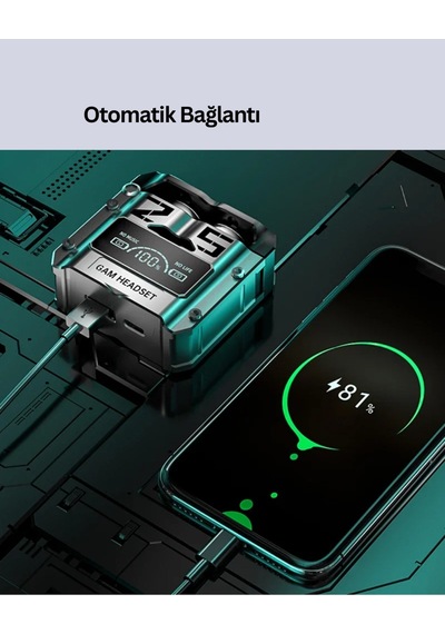 Yüksek Ses Kaliteli Kablosuz Bluetooth Kulaklık Suya Dayanıklı - Diğer