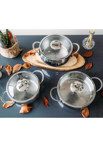 Gülsan Gizem Inox 6 Parça Tencere Seti