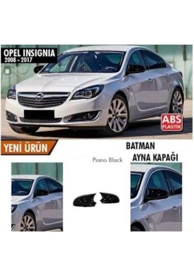 Ebal Otomotiv Opel İnsignia A 2008-2017 Batman Yarasa Ayna Kapağı Piano Black