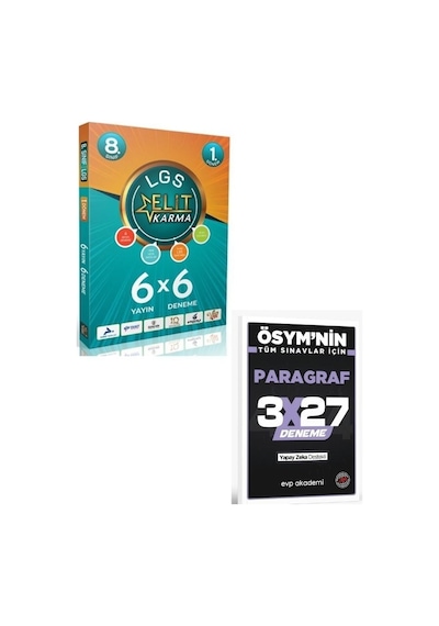 Paraf 2027 Lgs Elit Karma 6 X 6 Fasikül Deneme+ Evp Akademi Paragraf