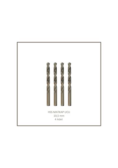 Hss Matkap Ucu 10,5 Mm, Metal, Ahşap, Plastik İçin 4 Adet
