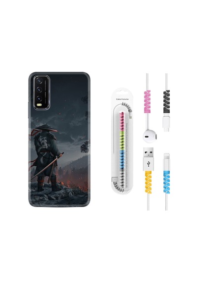 Vivo Y11S Kılıf Kablo Koruyuculu Warrior 1653