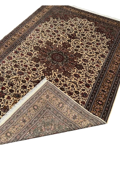 El Dokuma Sıfır Bünyan Halısı 200x296 Krem Kahve Yeşil %100 Yün Halı El Dokuma Sıfır Bünyan Halısı 200x296 Krem Kahve Yeşil %100 Yün Halı