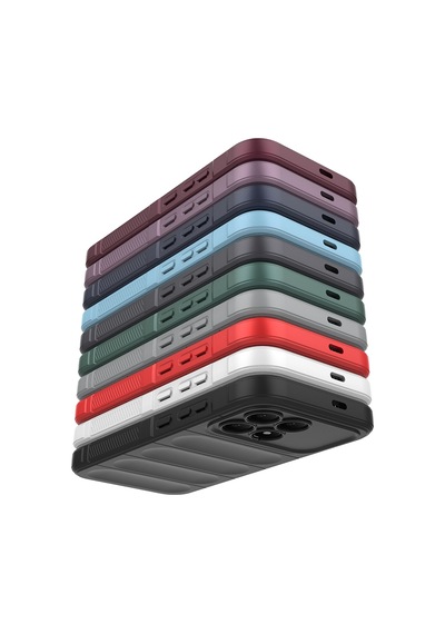 Xiaomi Poco F8 Pro Kılıf Kamera Korumalı Esnek Silikon Parmak Şeritli Pazarplus Siyah