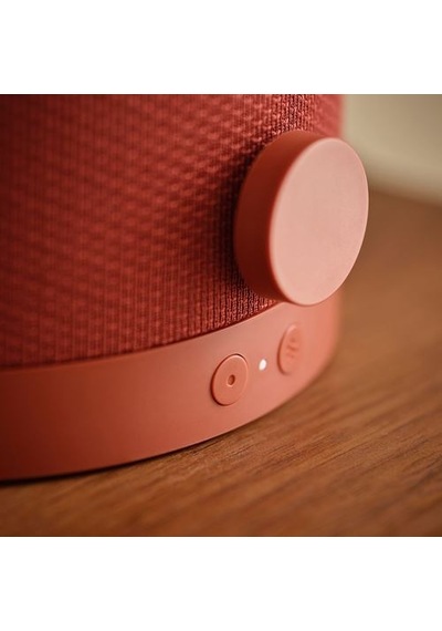 Ikea Kulglass Bluetooth Hoparlörlü Lamba, Kırmızı-kahverengi-pembe, 38 Cm