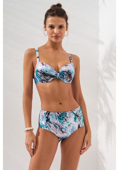 Pierre Cardin Gınger Balenli Kaplı Bikini Takım Coral 231235-D Çok Renkli