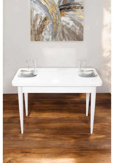 Familieconcept Meva Serisi 70x110 Beyaz Mdf Masa Sabit Mutfak Masası Familieconcept Meva Serisi 70x110 Beyaz Mdf Masa Sabit Mutfak Masası