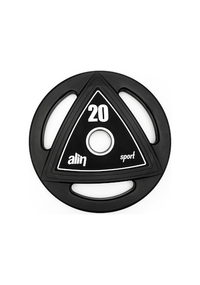 Alin Sport 5 Kg Profesyonel Kauçuk Kaplı Olimpik Plaka / Ağırlık Plakası Flanş
