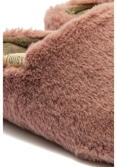 Twigy Martina Peluş Kadın Ev Terliği Koyu Pembe 37/41 2851802