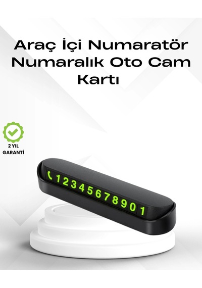 Buğz Fosforlu Işıltı İle Araç İçi Telefon Numaratörü Güvenli Parkın Anahtarı