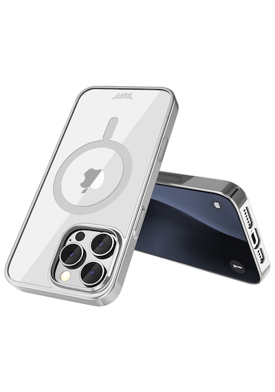 Apple Uyumlu iPhone Buff 16 Pro Magsafe Slim Fit Kılıf Silver