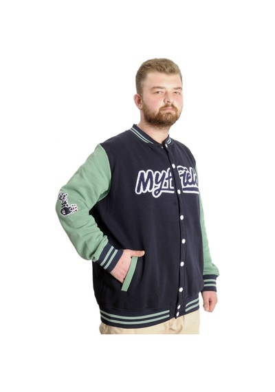 Mode Xl Büyük Beden Erkek Kolej Mont My Field 23626 Lacivert 001
