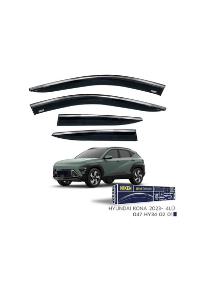 Hyundai Kona Kromlu Cam Rüzgarlığı Niken 2023+ Sonrası Uyumlu