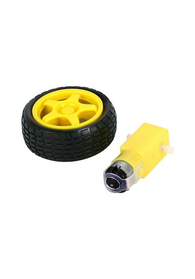 Bulutelektronik6-6 V 250 Rpm Motor Ve Tekerlek Seti Kaliteli Set