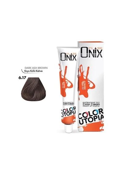 Tüp Saç Boyası 60 Ml Profesyonel Boya - 6/17 Koyu Küllü Kahve
